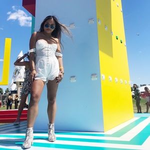 White romper (coachella )